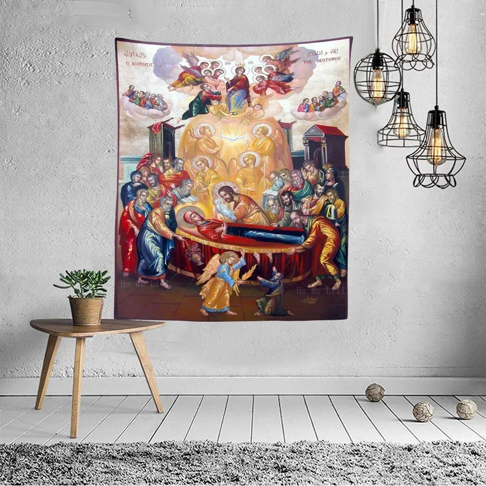 Assumption Day Theme Rest Feast Tapestry Aesthetic Wall Decoration Bohemian Room Home Decoration