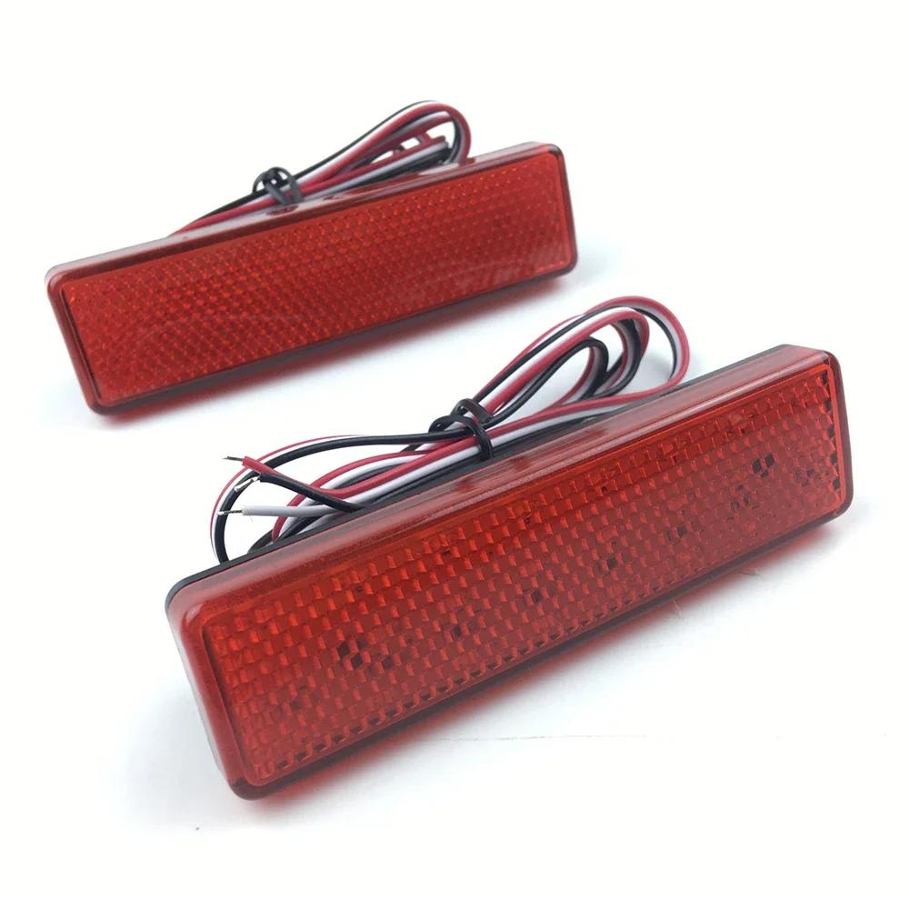 For Renault Trafic Master For Nissan Primastar For Opel Vauxhall Vivaro Movano A Car Red Lens Led Rear Bumper Reflector Light