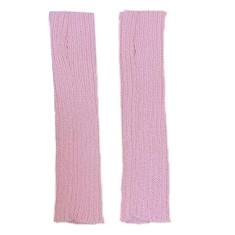 

Long Fingerless Gloves for Women Winter Warm Stretchy Arm Warmer Knit Mittens with Thumbhole for Writing Texting