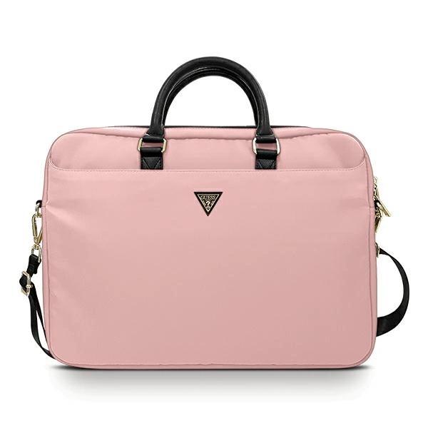 Guess Bag Gucb15Ntmllp 16 Pink/Pink Nylon Triangle Logo