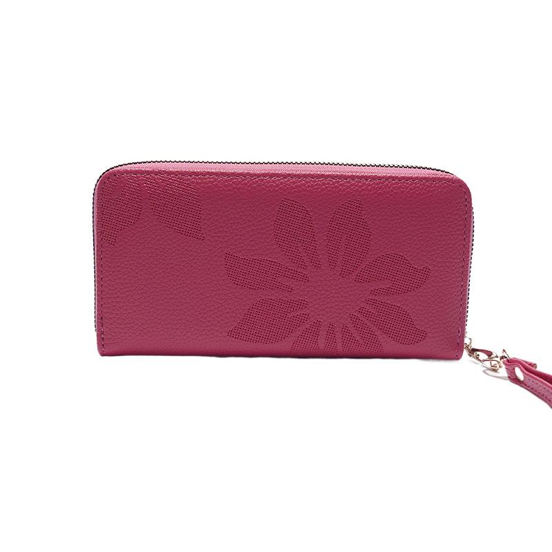 

Новый женский кошелек, длинный клатч на одной молнии, прямые продажи, в наличии, большая вместительная сумка для мобильного телефона. розы красного