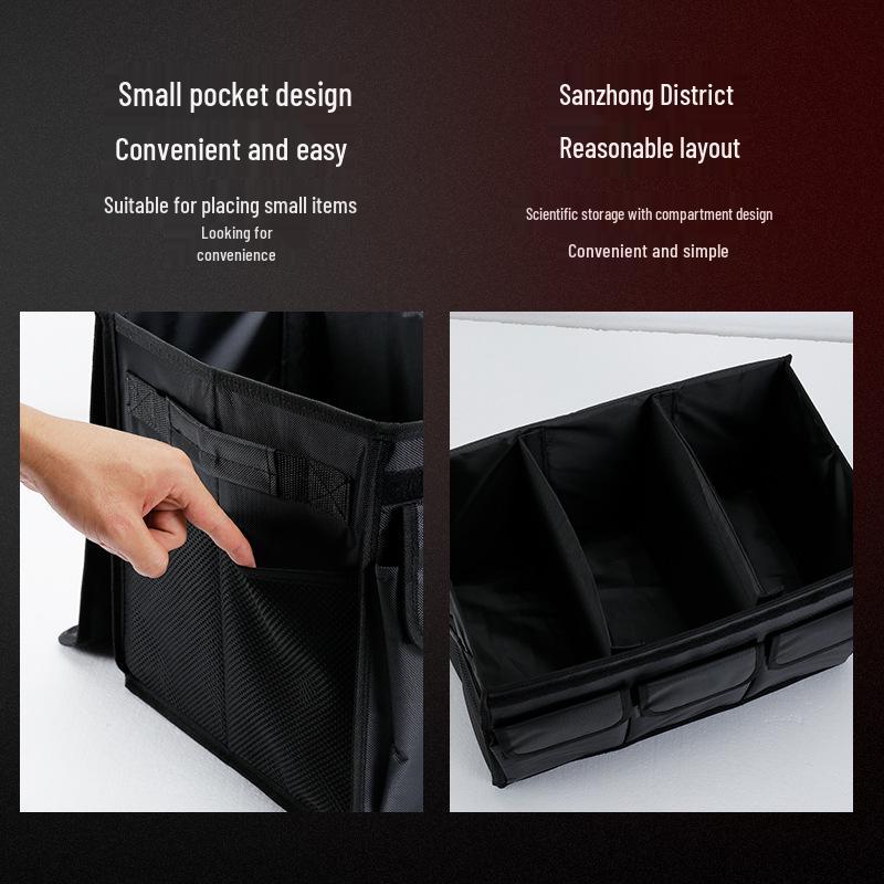 Organizador de Maletero de Gran Capacidad: Caja de Almacenamiento Plegable para Coche de Tela Oxford