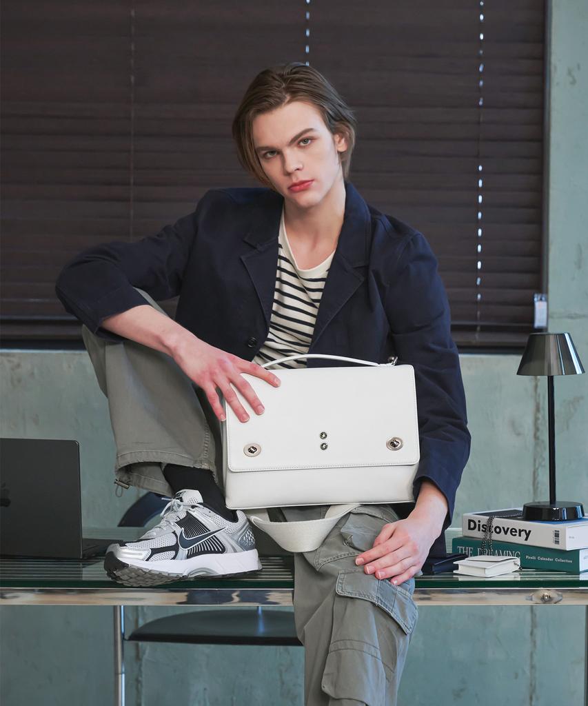 Plaadico Plaadico_S Satchel, Bright White