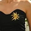 1Pcs Fashion Jewelry Exquisite Flower Metal Brooch Inlaid With Rhinestone For Women's Daily Wear And Party Events Party Gift