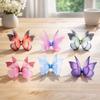 50Pcs Double-layer Chiffon Butterfly Embroidered Patches  Bridal Hair Accessories