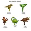 7 Stück Mini-Dinosaurier-Ballons Kleine Cartoon-Tyrannosaurus rex Triceratops Schnelle Raptoren Triceratops Kindergeburtstagsspielzeug Dekoration