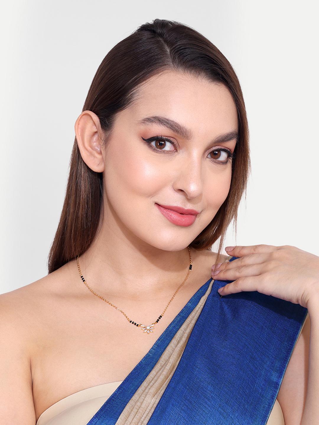 

Abdesigns Алмазная Мангалсутра, Позолоченная Индийская Мангалсутра, Болливудская актриса Мангалсутра, Синтетический выращенный в лаборатории бриллиант Мангалсутра белый