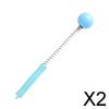 2xGolf Spring Massage Ball Fatigue Relief Tool Body Self Knock Hammer Blue , Blue, 2 Pcs