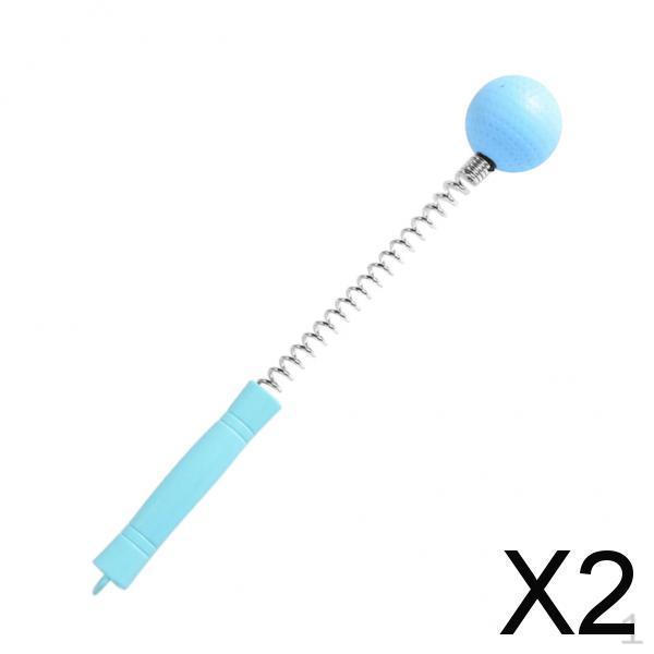 

2xGolf Spring Massage Ball Fatigue Relief Tool Body Self Knock Hammer Blue , Blue, 2 Pcs
