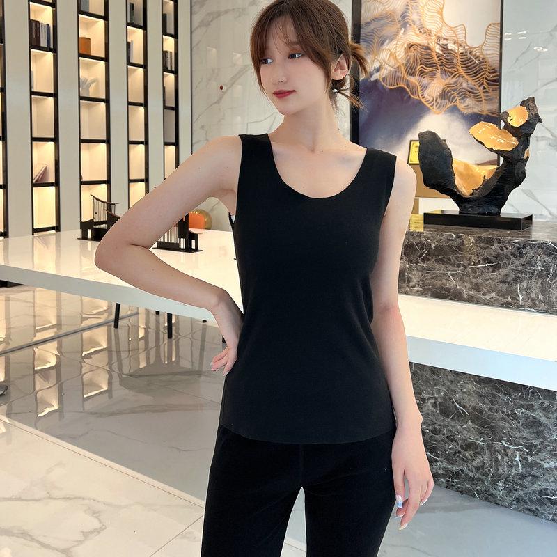Women's Seamless Thermal Vest: Upgraded Velvet Belly Protection for Autumn and Winter