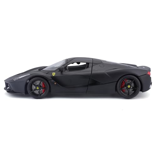 Bburago 1/18 Scale Signature Series Ferrari LaFerrari Black / Diecast Model Car, Finished Product, 18-16901 BK