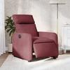 Vidaxl Electric Recliner, Wine Red, Fabric Upholstered