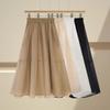 Summer New Half Length Skirt Medium Length Mesh A-line Skirt Eugen Yarn High Waist Student Fairy Skirt