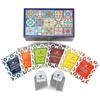 Octavius Fliesenmotiv Holztee-Geschenkbox - 30 Teebeutel | Valentinstag Tee-Geschenksets | Sortiment feiner Schwarz- und Grünteesorten | Premium-Geschenkbox
