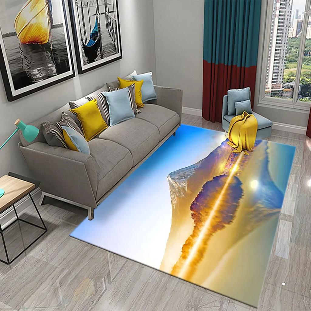Japan Mount Fuji Carpet for Kitchen Living Room Bathroom Bedroom Doormat Entrance Non-slip Mat Rug Corridor Home Decor Carpet