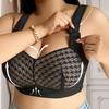 Ladies Plus Size Bra Women Adjustable Strap Gathering Bra