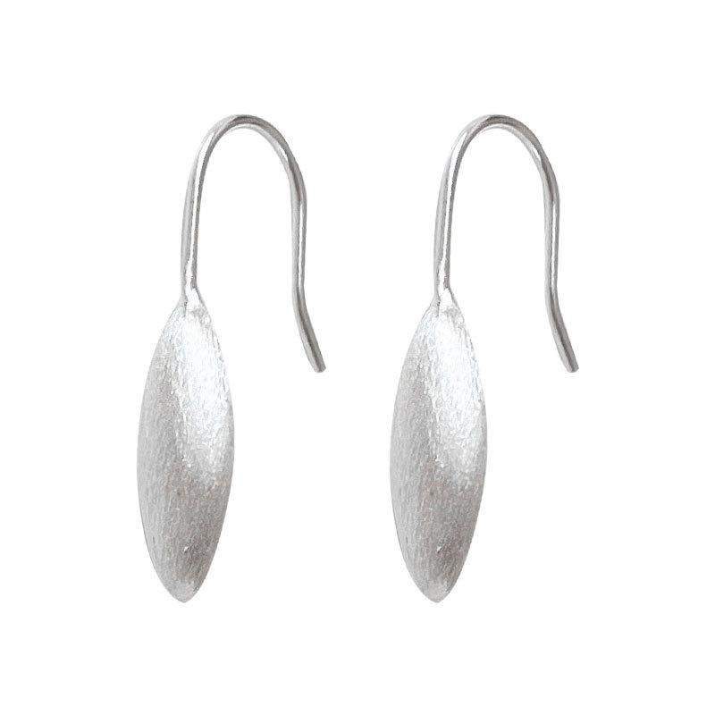 Small and Fresh Forest Three-dimensional Brushed Leaves Ear Hooks Leaves Earrings Temperament and Fashion Personality