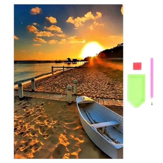 

Набор для алмазной живописи «сделай сам», блестящие яркие цвета, пейзаж для начинающих, алмазная живопись, художественные ремесла жёлтый