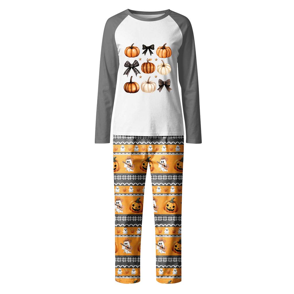 Halloween Day  Prints Family Matching Long Sleeve Tops+Pants Set Family Matching Sets