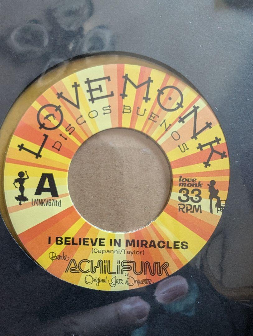 

[USED] 7-inch record Achilifunk I Believe in Miracle