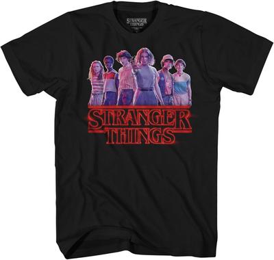 Stranger Things Skupina Herci Eleven Logo Dospělý