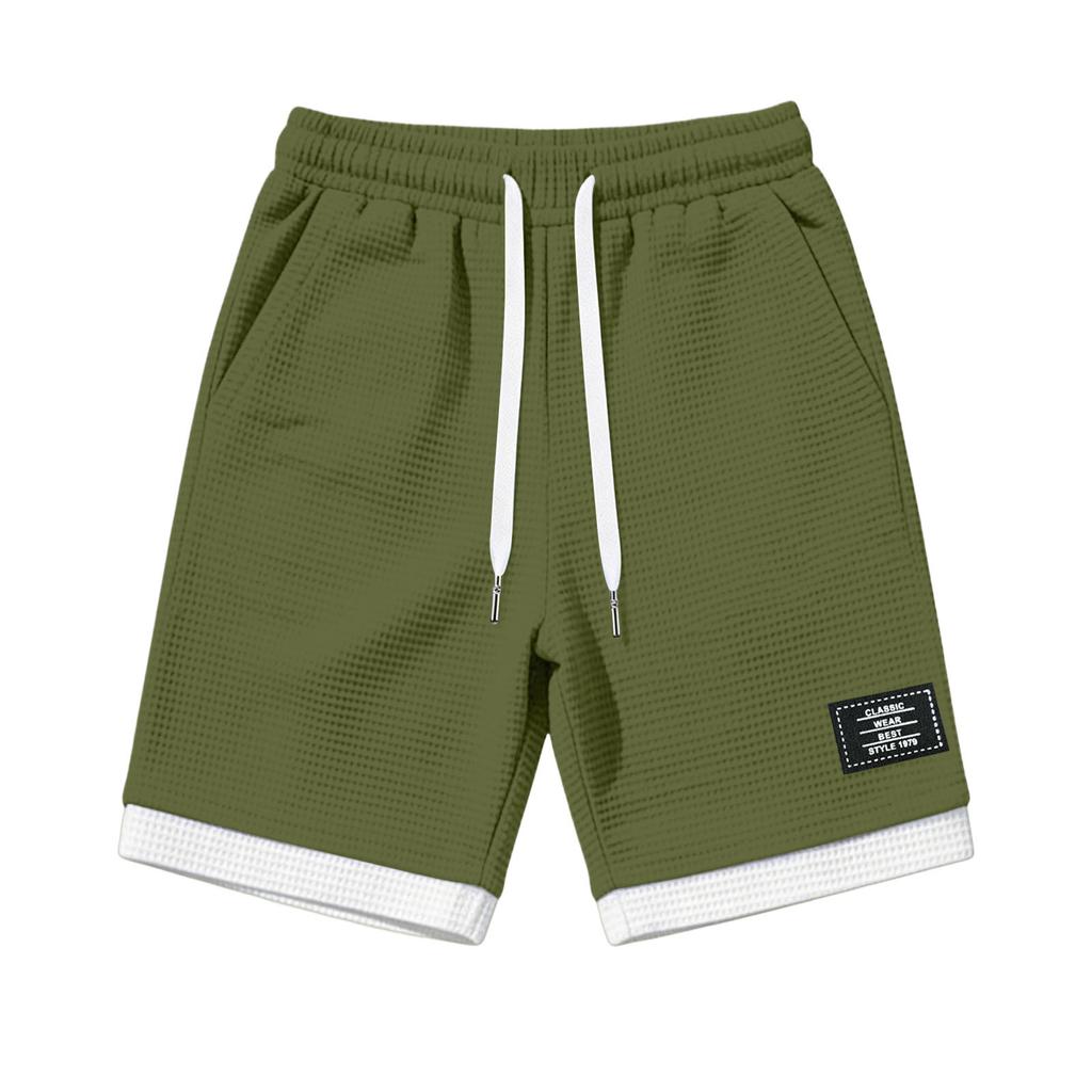 Pantaloncini Casual da Uomo con Coulisse Tessuta