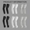1Pair UPF50+ Cool Arm Sleeves Summer Breathable Sunscreen Ice Silk for Cycling Running Fishing Plus Size Over Sleeve