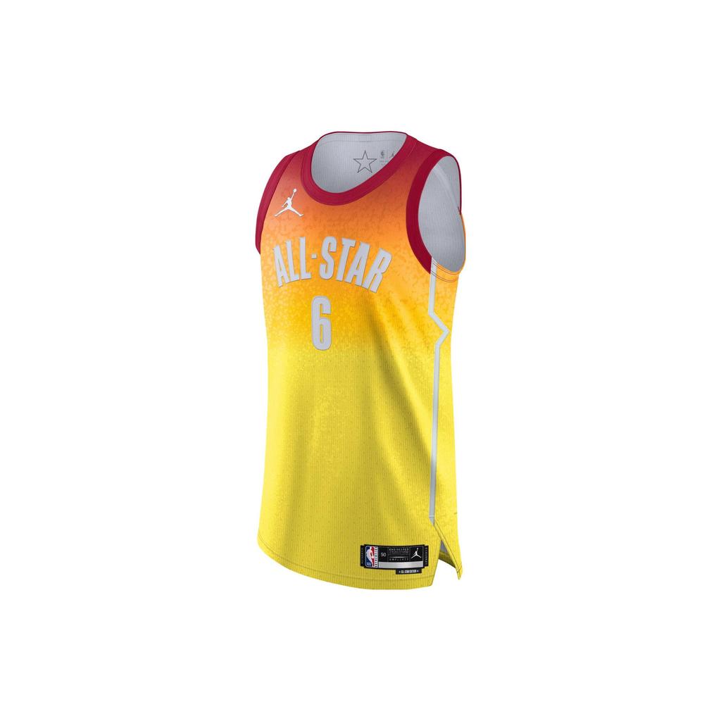 Jordan NBA Printed Colorblock Basketball Jersey Men Tops Red DX6345-601