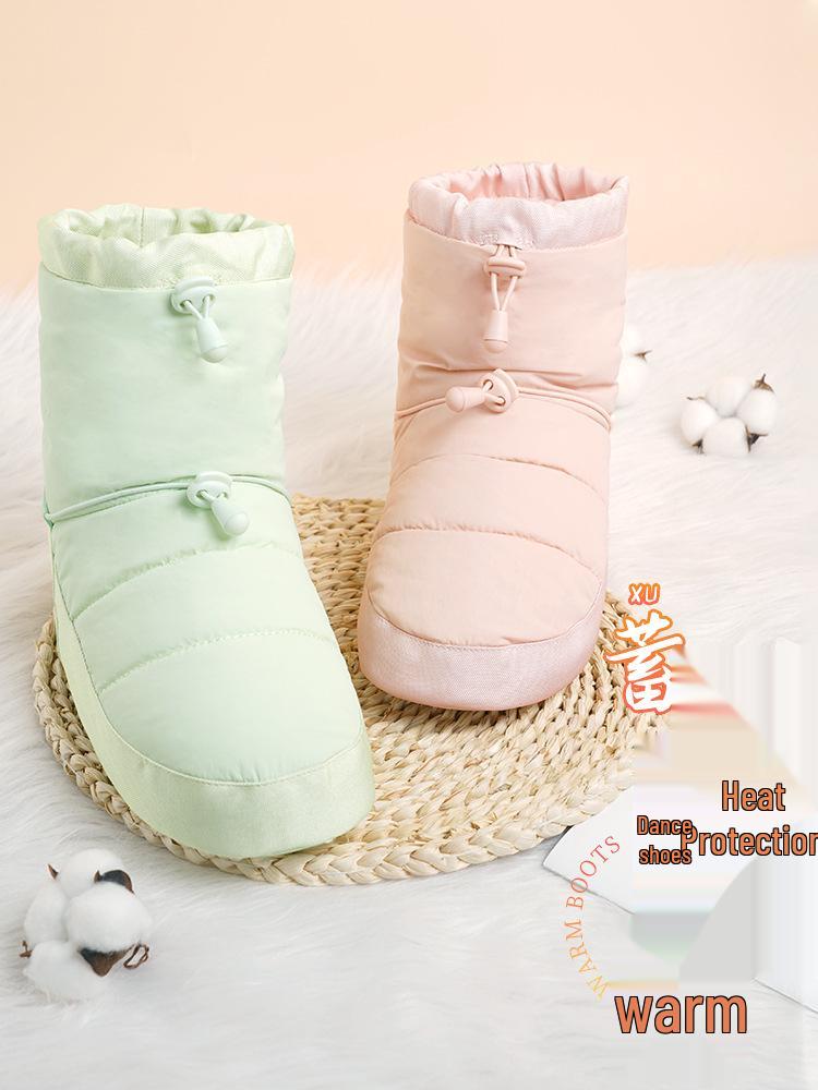 Adult Winter Dance Boots with Velvet Lining for Practice