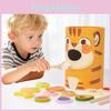 Wooden Feeding Game For Kids With Cognitive Development And Fine Motor Skills Practice For Preschool Learning