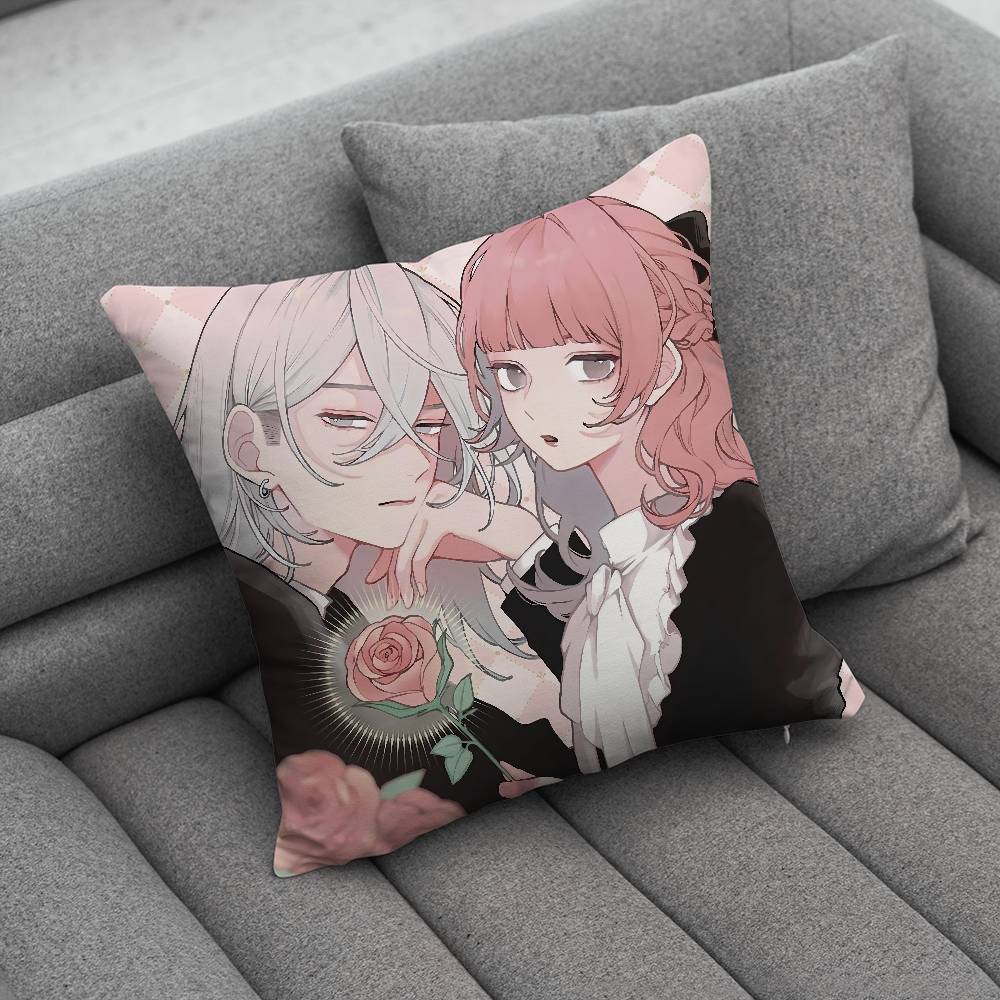 FFall in Love False OOtagi katsura Pillow Case For Home Bedroom Car Office Decoration Living Room Sofa Cushion Cover Suitable