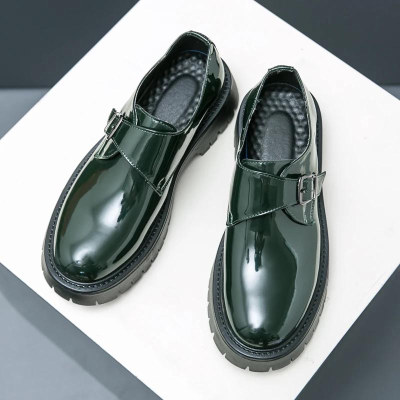 Fashion Thick Bottom Mens Slip on Shoes All-match Classic Men Footwear for Wedding Luxury Brand Mens Business Loafers Men's Casual Shoes