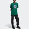 Adidas Originals Adv Mtn F Graphic Tee with Letter Logo Print Men Tops Dark-Green IC2360