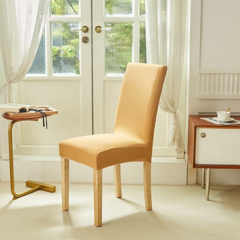Stoltrekk fire sesonger universal spisestuestoltrekk elastisk krakksett i ett stykke bord og stoltrekk ryggpute setepute