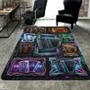 Steampunk Accordions Pattern Rug Floor Mat for Living Room or Bedroom Soft and Comfortable Carpet a Gift for Birthday and Holiday.