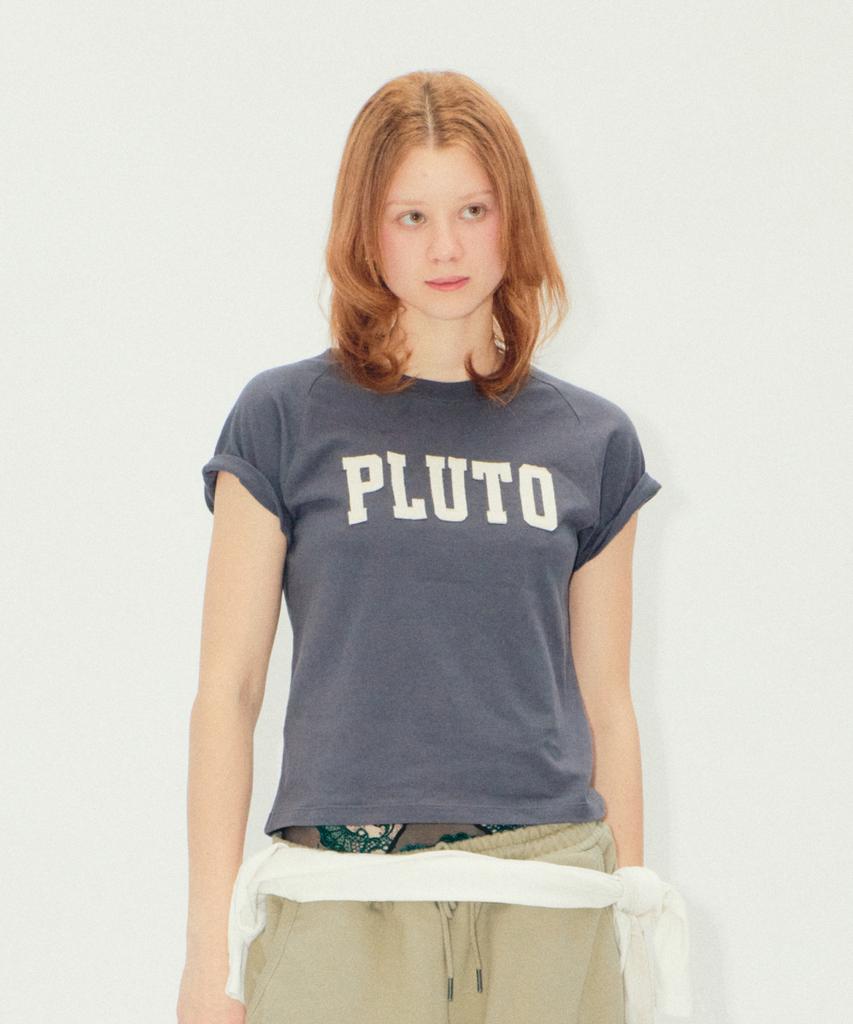 Ialtial Pluto Applique T-Shirt Navy