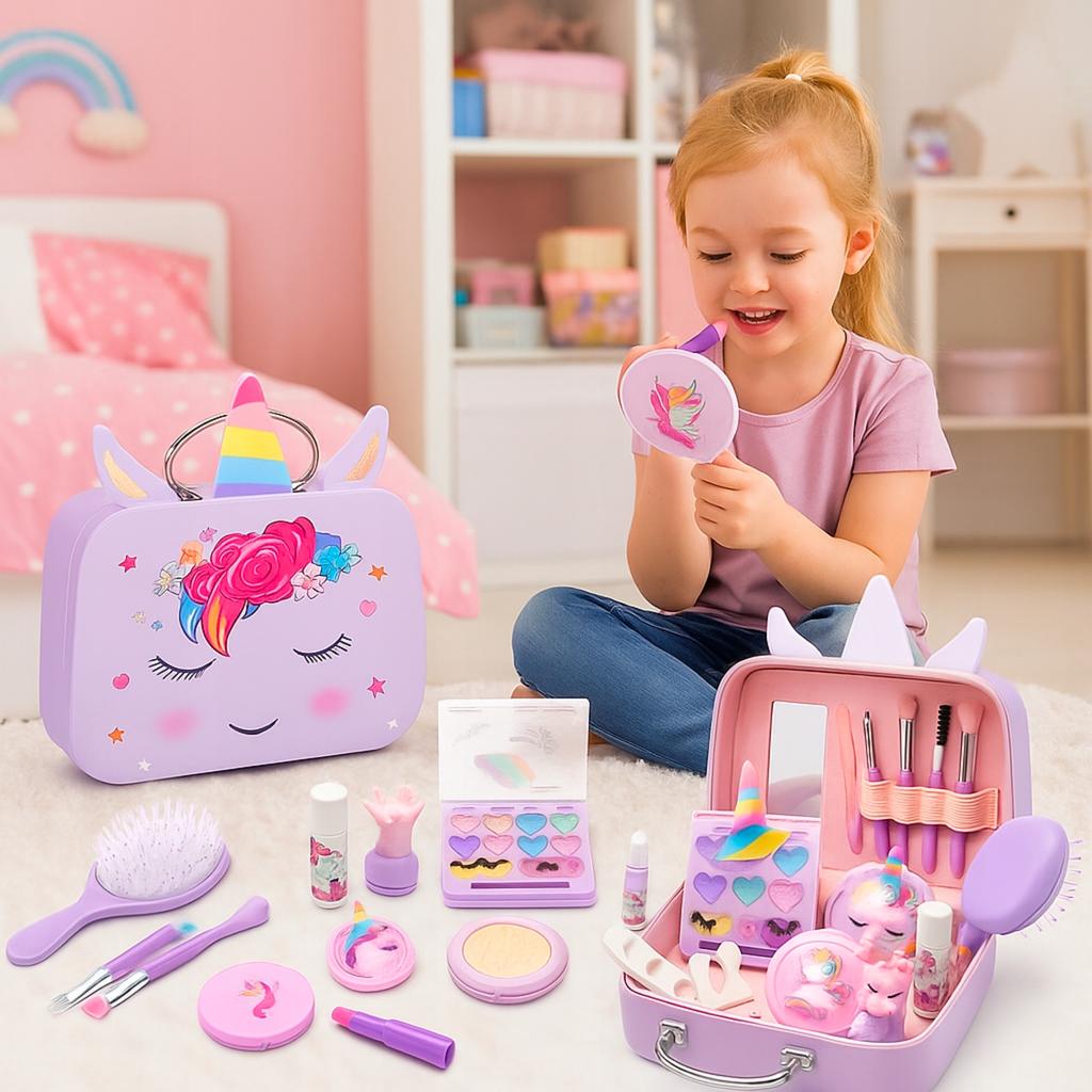 Nail Makeup Set Cosmetic Bag Case Cosmetics Makeup For Children