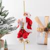 Climbing Santa On Rope Holiday Electric Decoration With Music Musical Santa Climbing Rope For Outdoor Indoor Porch Window Roof