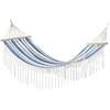 Hammock - DKD HOME DECOR - Standard - Blue and White - 200 X 100 X 5 Cm - Comfortable
