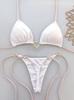 New nylon solid color love bikini suit low waist strap fashion biquini
