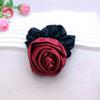 French Retro Fabric Rose Large Intestine Hair Band Elegant Bow  High-Grade Scrunchies Girl Hair Accessoires