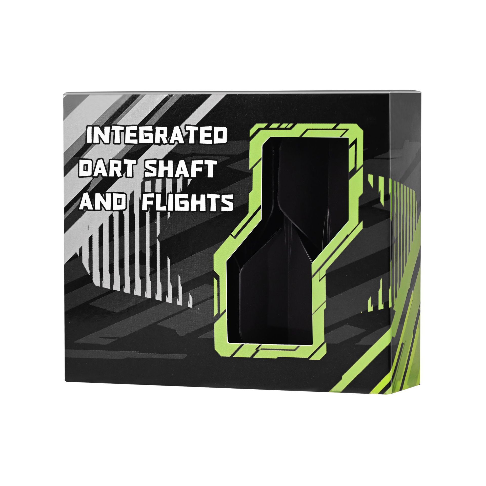 2BA Opaque Plastic Dart Flights Durable Dart Flights and Shafts Dart Flights and Stem 3PCS чёрный