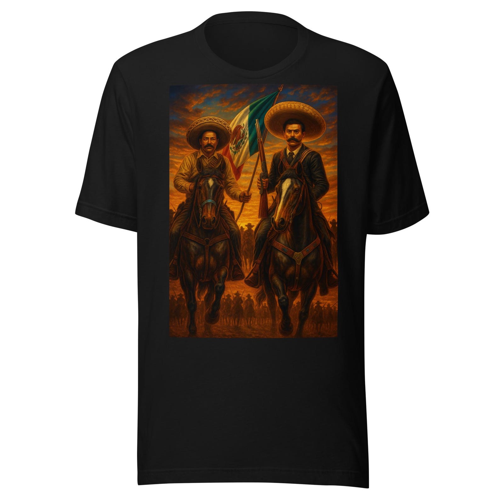 General Villa General Zapata Caballos Unisex t-shirt 3XL