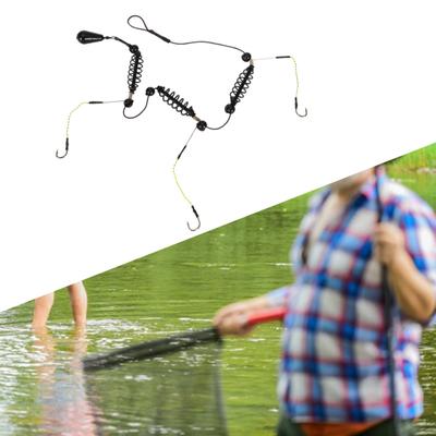 Sportovní příslušenství MUQZI Odolný háček na rybářské šňůry 3 háčky Přenosné rybářské příslušenství