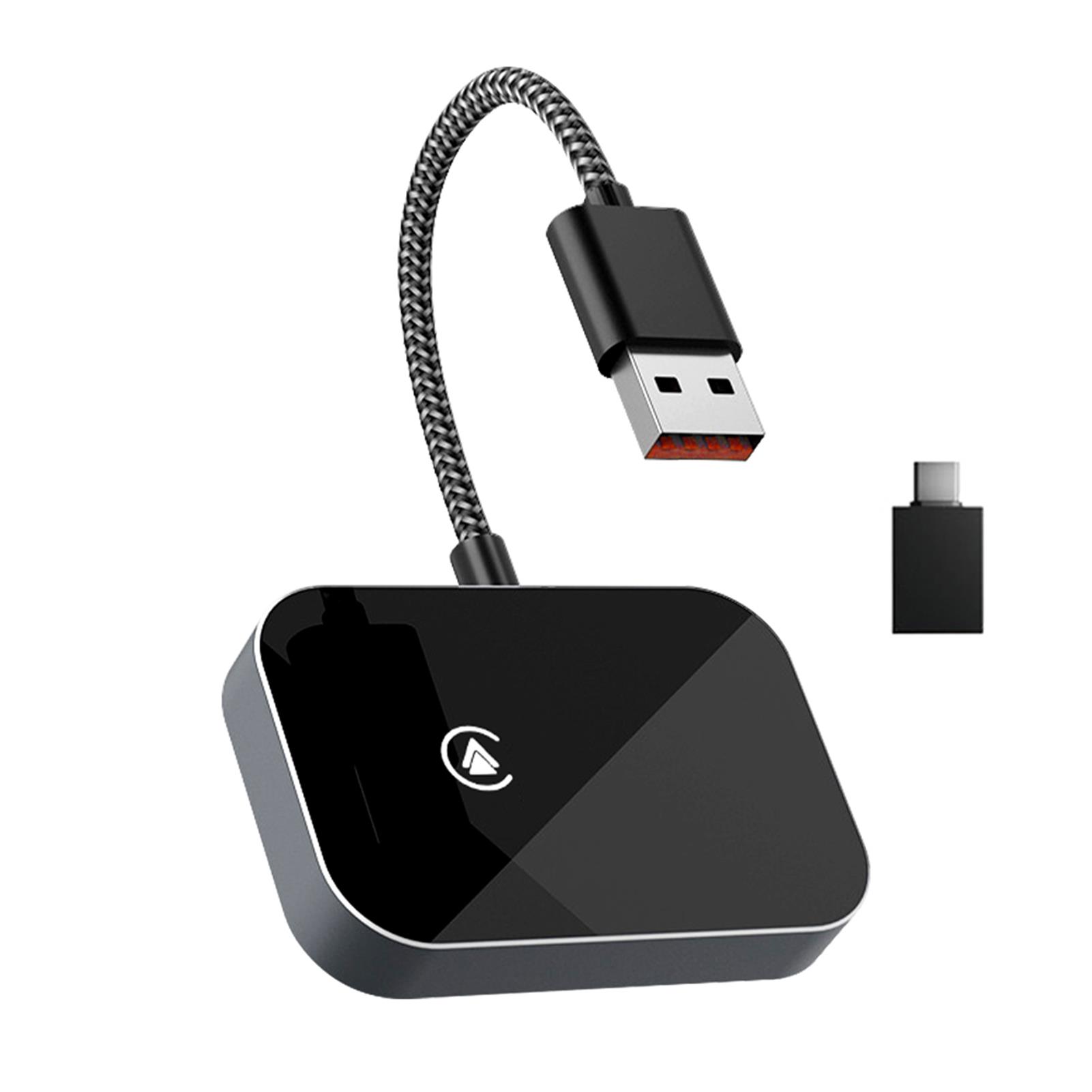 

2 в 1 беспроводной автомобильный Play Android Auto адаптер адаптер конвертирует проводной в беспроводной для заводского проводного чёрный