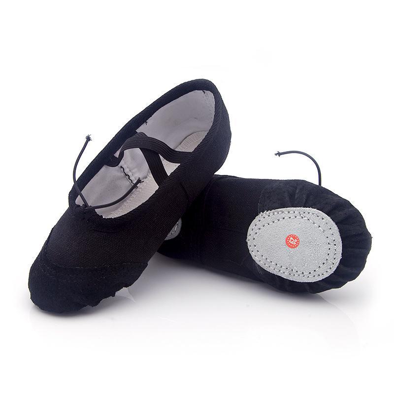 Adult & Child Leather Dance Shoes: Soft-Soled Ballet & Yoga Shoes for Men, Women, and Children.