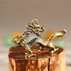 1 Stück Chinesische Bestie Drachenstatue Bronze Figur Ornamente Antik Kupfer Mythisches Tier Miniatur Heimdekor Handwerk Sammlung