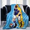 1pc Soccer Legend Flannel Blanket Soft Warm Throw Blanket for Bedroom Living Room Bed Travel Camping Picnic Gift. MT71501116