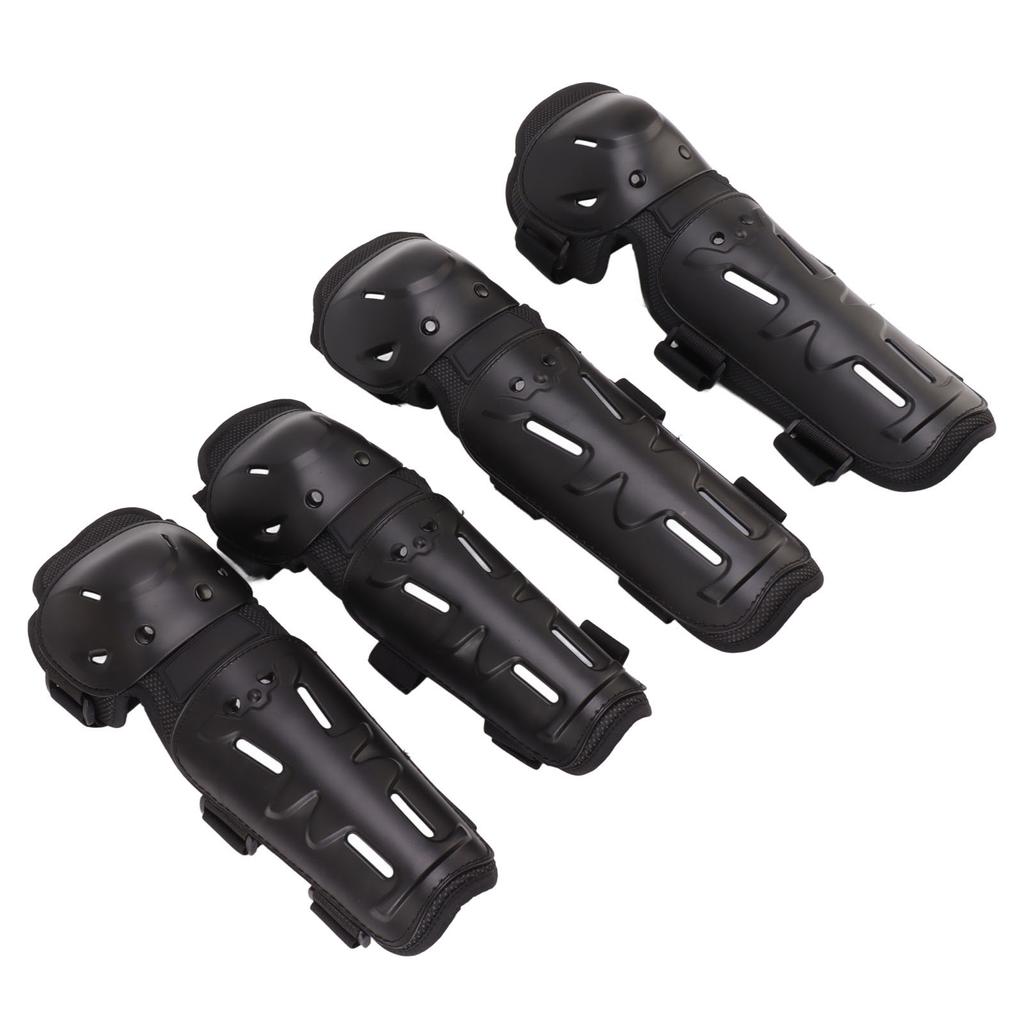 4 Buc. Cotiere Genunchiere Motocicletă Ajustabile pentru Adulți pentru Motocicletă de Teren