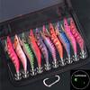 10pcs Luminous Fishing Lures Eyes Floating Hard Shrimp Plastic Baits